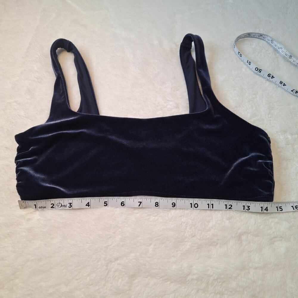 Aerie Bralette Velvet Scoop Sz XL Pullover Whimsygoth Boho Layering - Picture 11 of 13